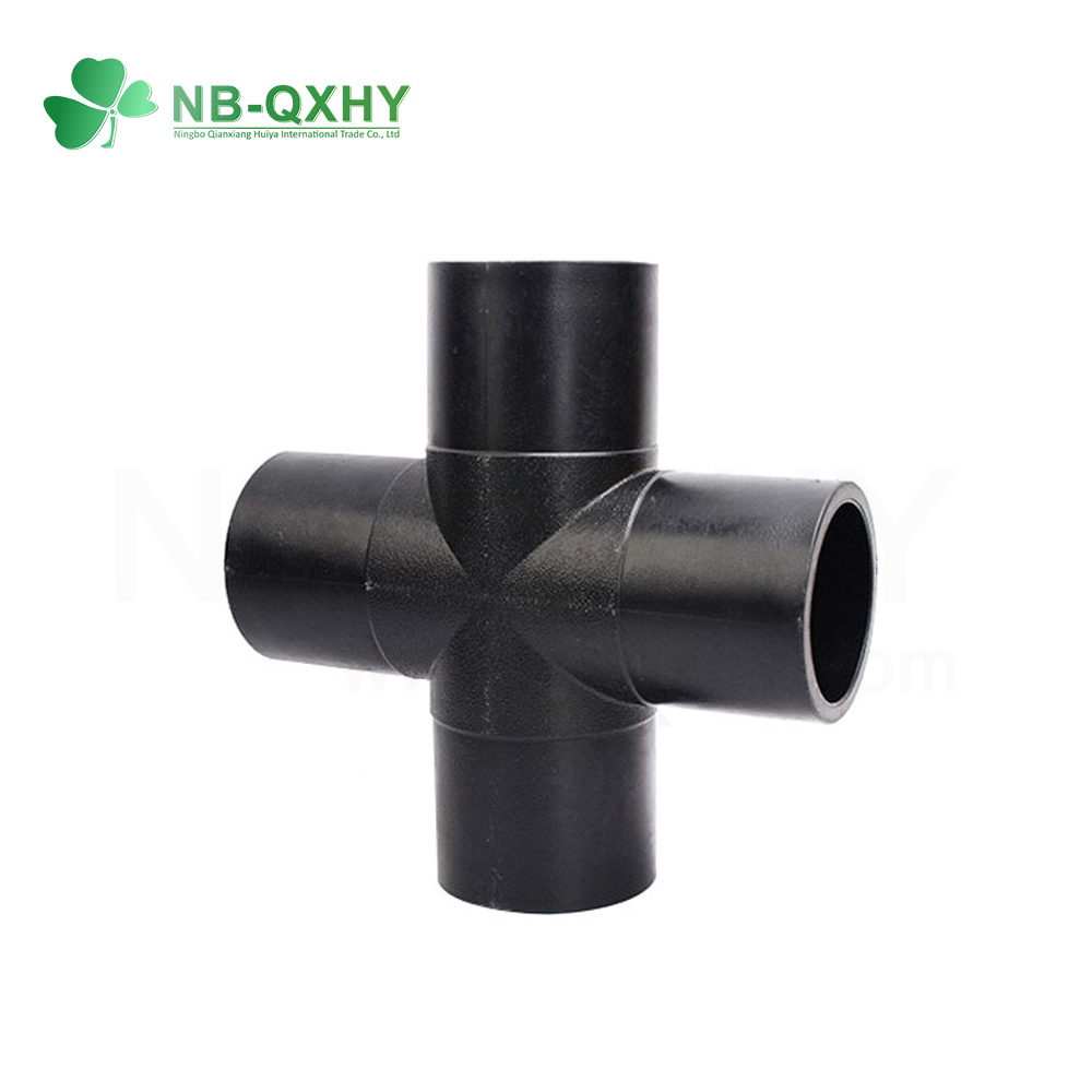 HDPE/PE Butt Fusion Equal Socket Cross for Water Supply