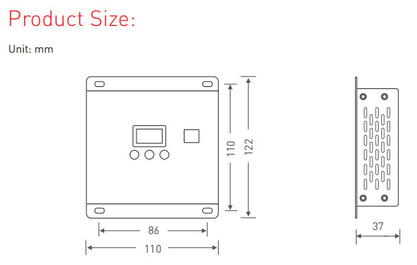3 Channel Led Dmx512 Decoder Constant Voltage DC12V-24V With Touch Button