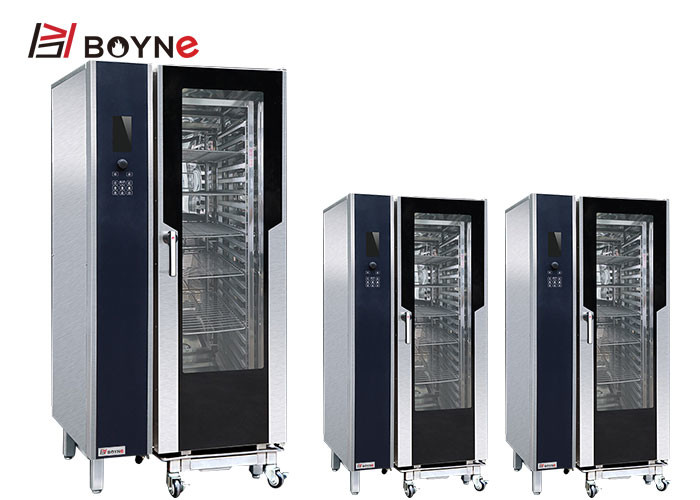 Commercial Kitchen Cooking Equipment 20 Trays LCD Version Electric Combi Oven