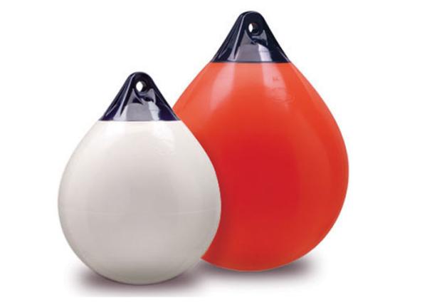 Quality A Series PVC Boat Fender Red Inflatable Marine Buoy UV Protective For Yacht Dock for sale