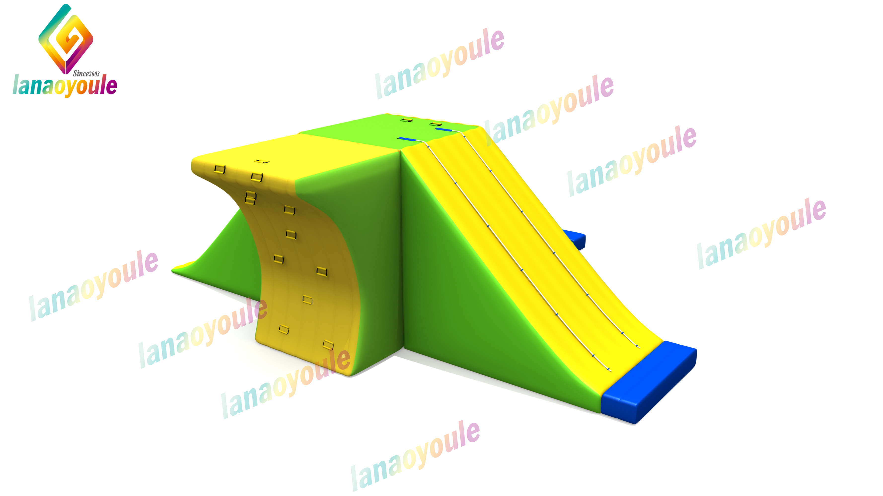 Water Resistant Large Outdoor Inflatable Floating Aqua Park Custom Color