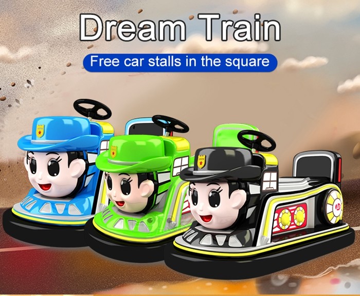 Children Battery Car Dream Train 2 Remote Control Ride On Train Bumper Cars