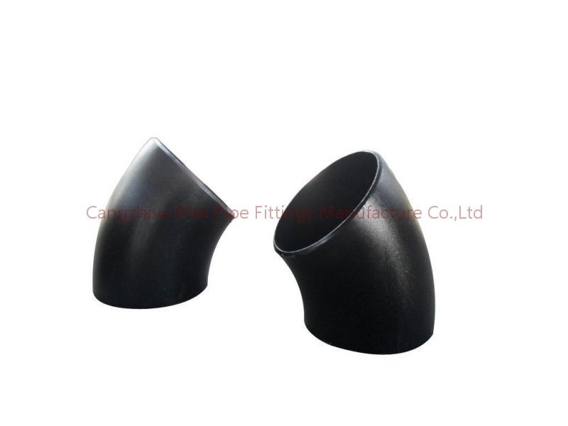 ASTM B16.9 Welded Pipe Fittings BW A234 WPB , 45 Degree Short Radius Elbow