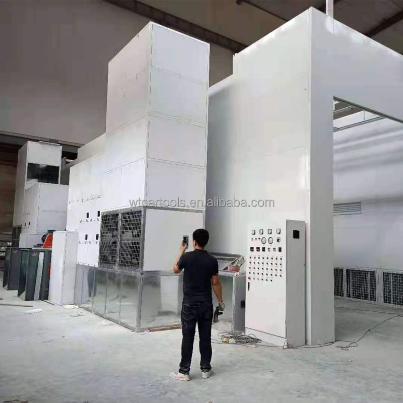 39KW CE Approved Industrial Spray Booth Oven for Bus Truck Painting Room 15000mm
