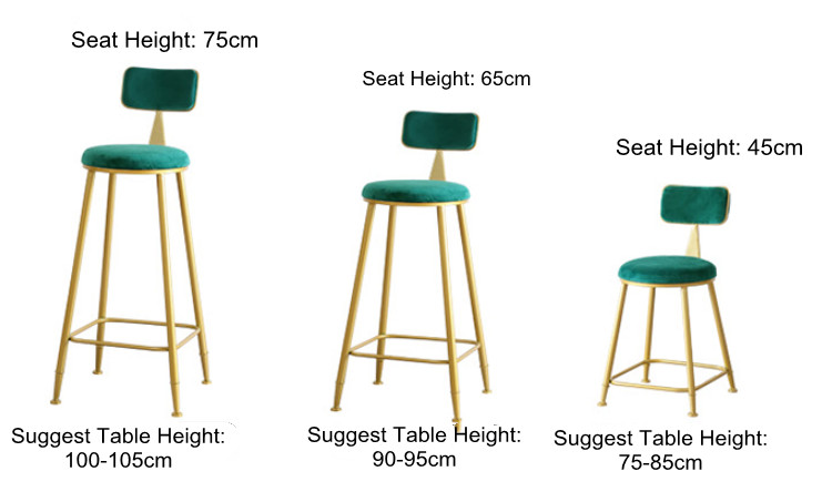 30 Inch Gray Black Velvet Bar Stools Set Of 2 3 Breakfast Gold Metal Home