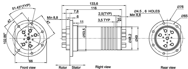Stable Single Channel Coaxial Rotary Joint for Radar with Low Insertion Loss
