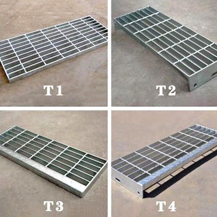 Q235 Hot Dipped Galvanized 255/30/100 Steel Stair Treads Grating