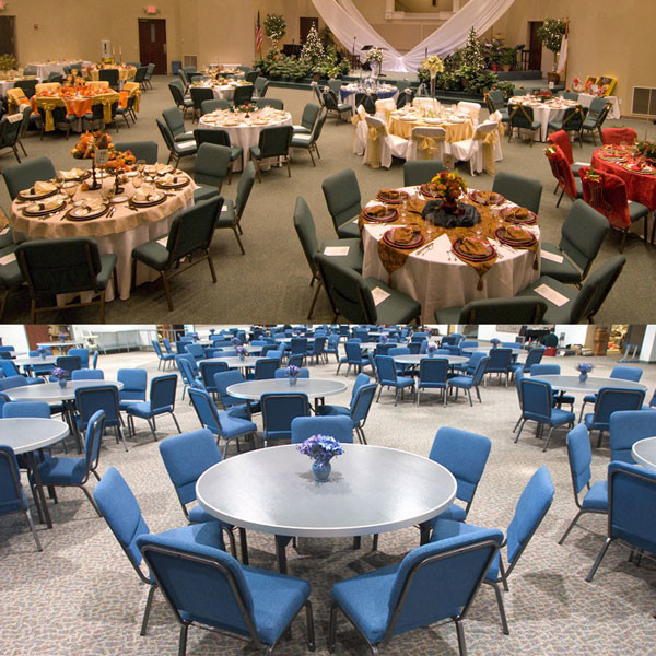 Church Wedding Steel Banquet Chair Stackable Burgundy Banquet Chairs