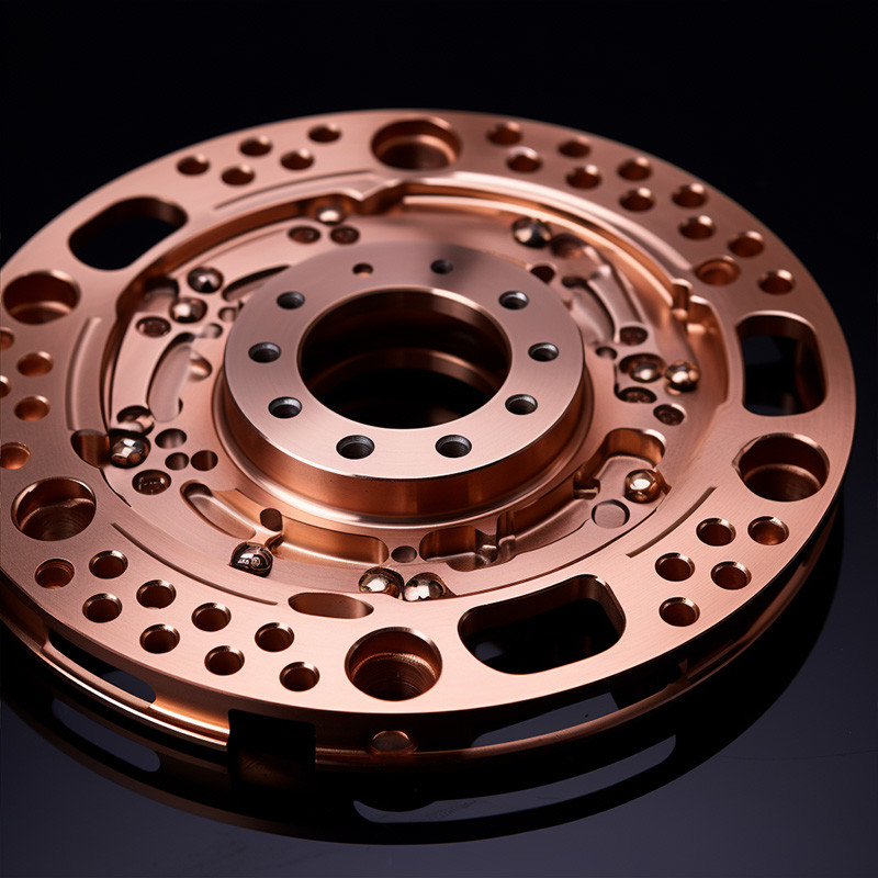 High Precision Copper Auto Parts , CNC Turning Machining Aerospace Components