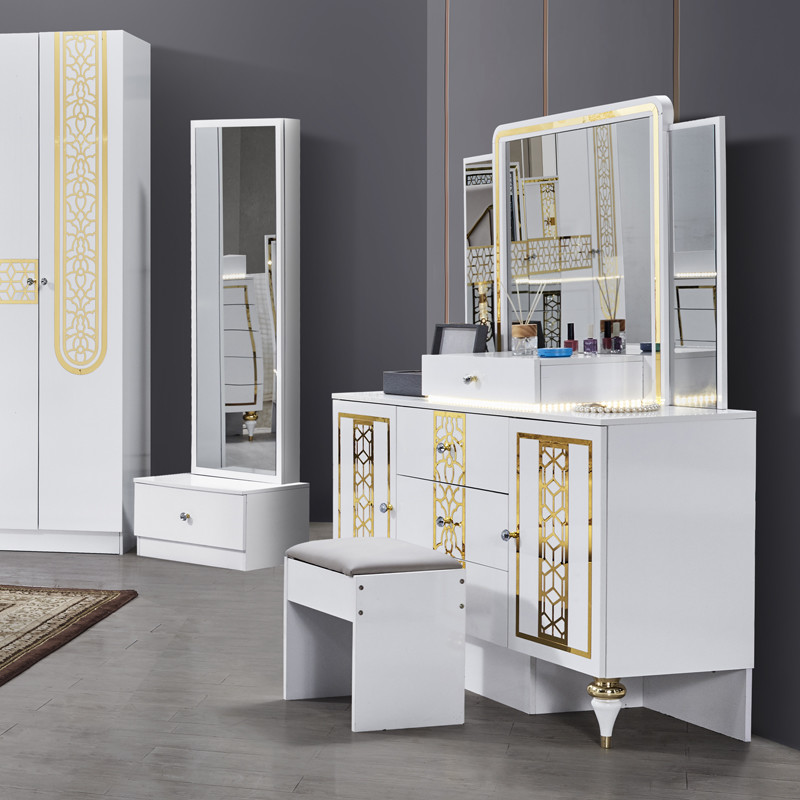 High Quality Wholesale Wood Frame Double Bed Master Room King Size Wooden Modern Luxury Full Bedroom Sets Furniture