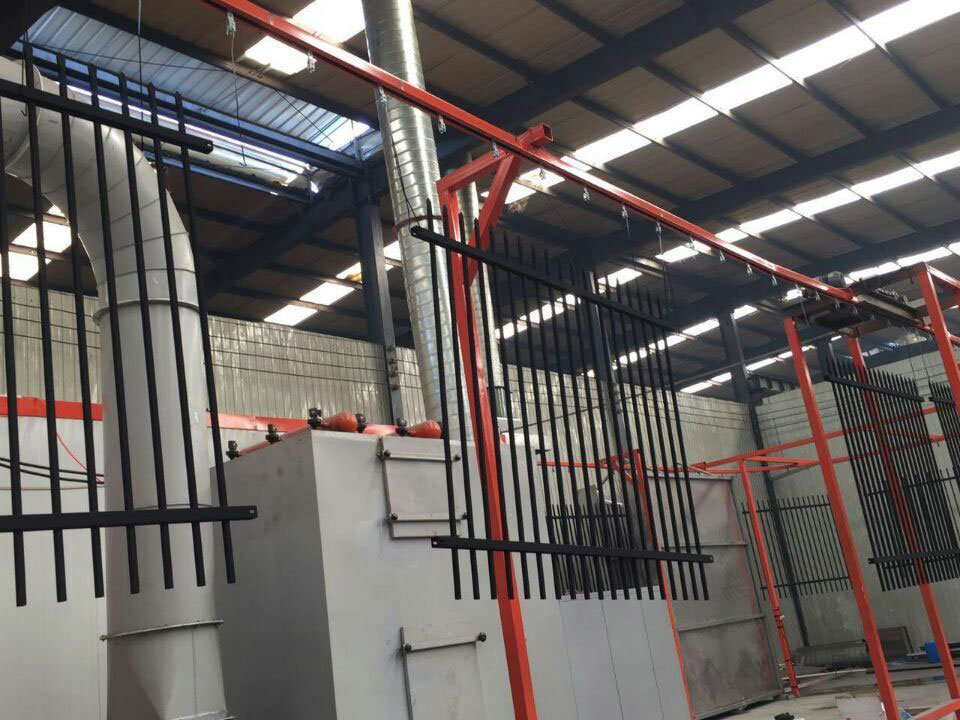 Powder Coated Steel Garrison Security Fencing