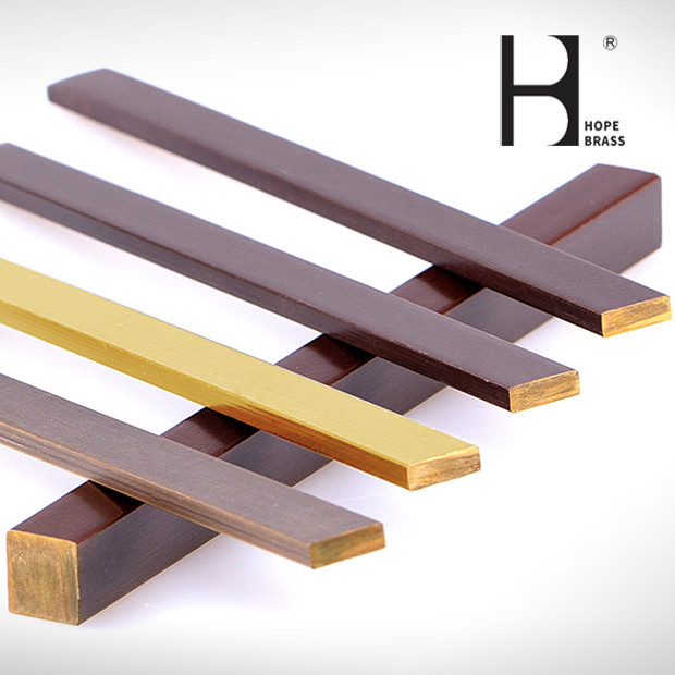 Smoothing Surface Fadeless Brass Flat Bars For Building Construction