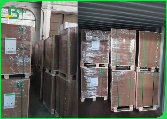 31" * 43" 350G 400G Brown Kraft Paper Sheet For Packing Box FDA & FSC