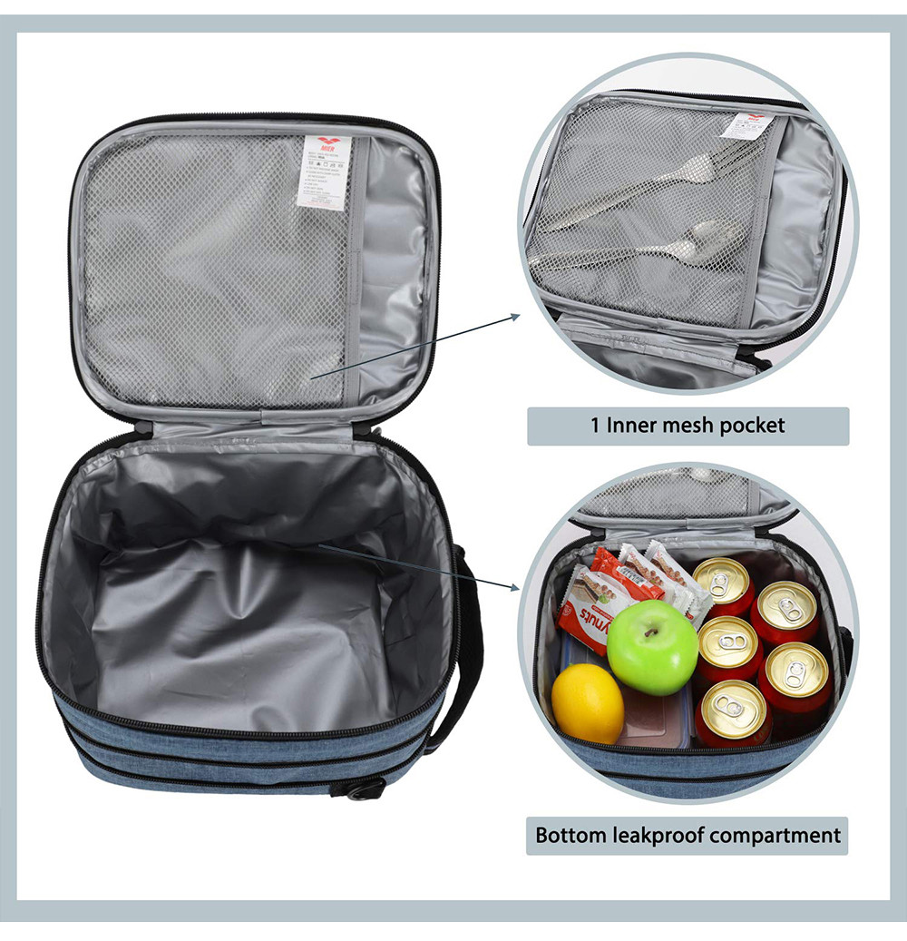 Adult Casual Leakproof Insulated Lunch Pail For Work Office