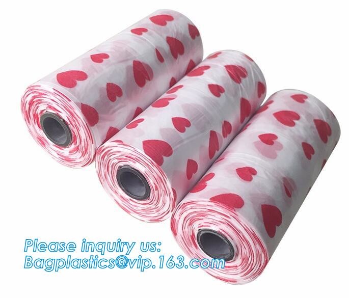 High Quality Eco-friendly Degradable Fashion With Printing Doggy Pet Dog Waste Poop Bags, Eco friendly pet dog waste poo