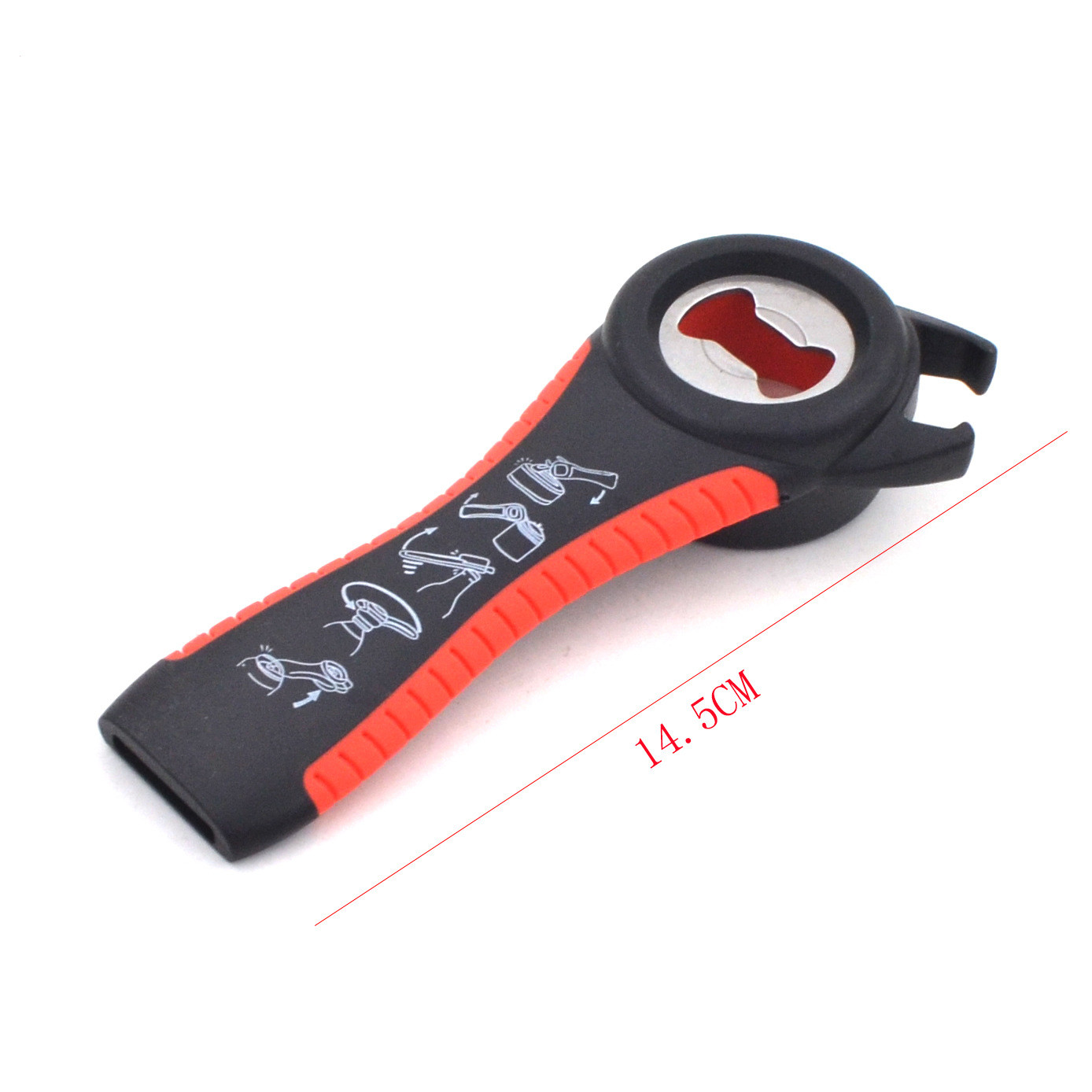 5 In 1 Multi Function Can Opener Jar Bottle Opener With Silicone Handle