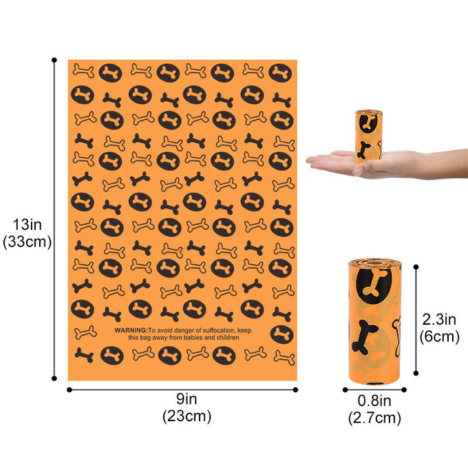Pet Garbage Bag Biodegradable Materials Poop Pickup Dog Poop Bag Capsule Dispenser