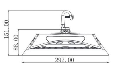Cree UFO LED High Bay Light 100W High Light Efficiency 150Lm / W With Good Heat Dispersion