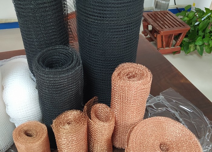 28mm Knitted Wire Mesh Single Knitting SS316L