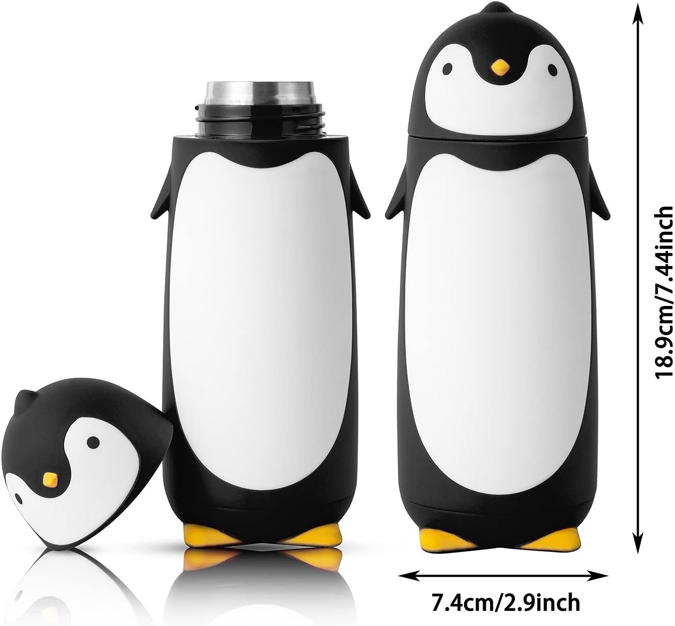 Penguin Stainless Steel Vacuum insulated tumblers Travel Mug Tea Water Bottle Coffee Flask