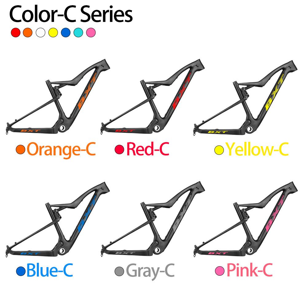 XC Carbon Fiber Full Suspension Frame Mtb 29er Mountain Bike Boost Frames