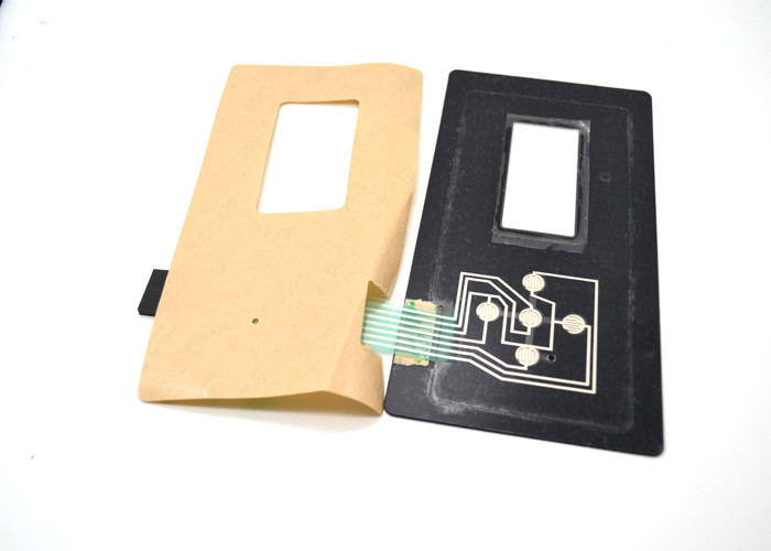 Custom Flat Non Tactile Metal Dome Membrane Switch With Clear Display Window