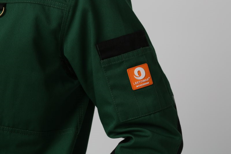 Knee Pad Pockets Mens Work Uniforms Velcro Fastener Mens Mechanic Overalls