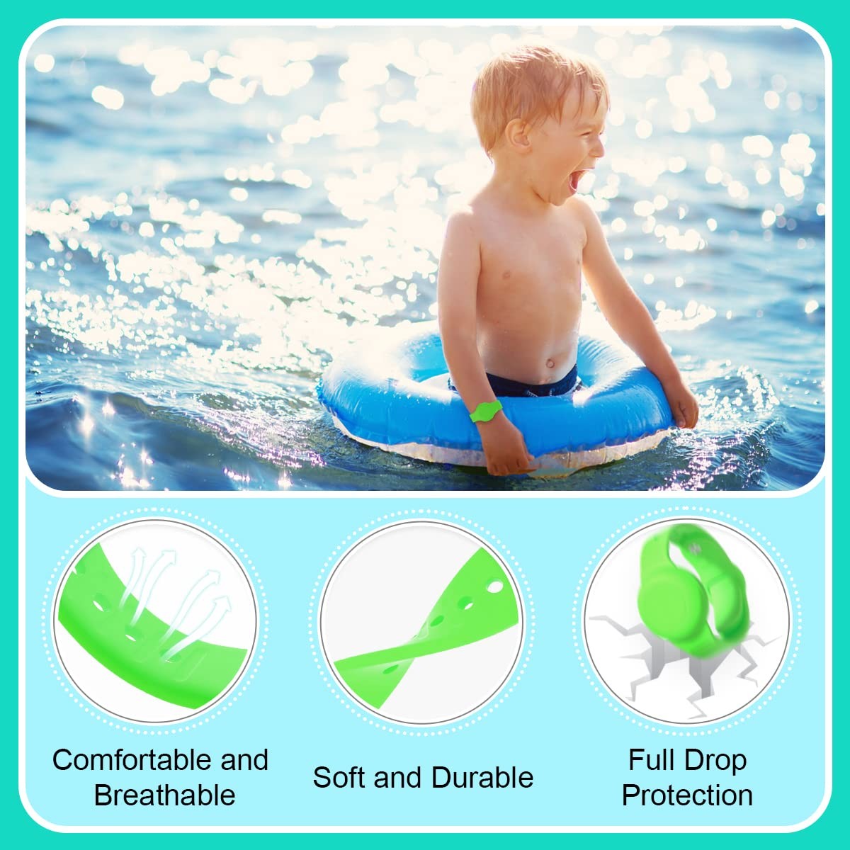 Waterproof Kids Silicone Airtag Bracelet For Wristband Of AirTag GPS Tracker Case For Air Tag Holder Strap Band