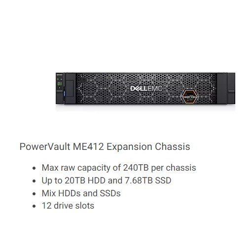 Expansion Enclosure DellS GPU Server EMC Powervault Me412 Me424 Me484