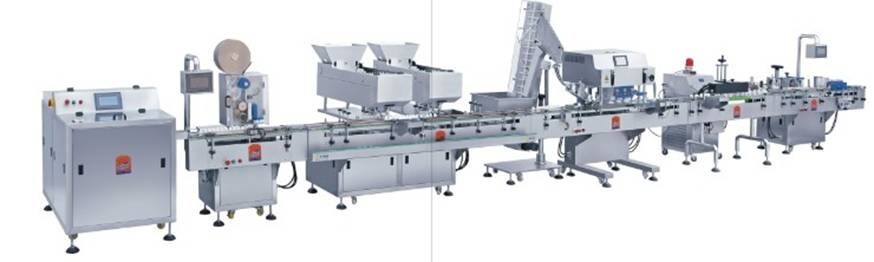 Tablet Capsule Counting And Packing Machine Multi Vibration Plate Bottle Filling Automatic