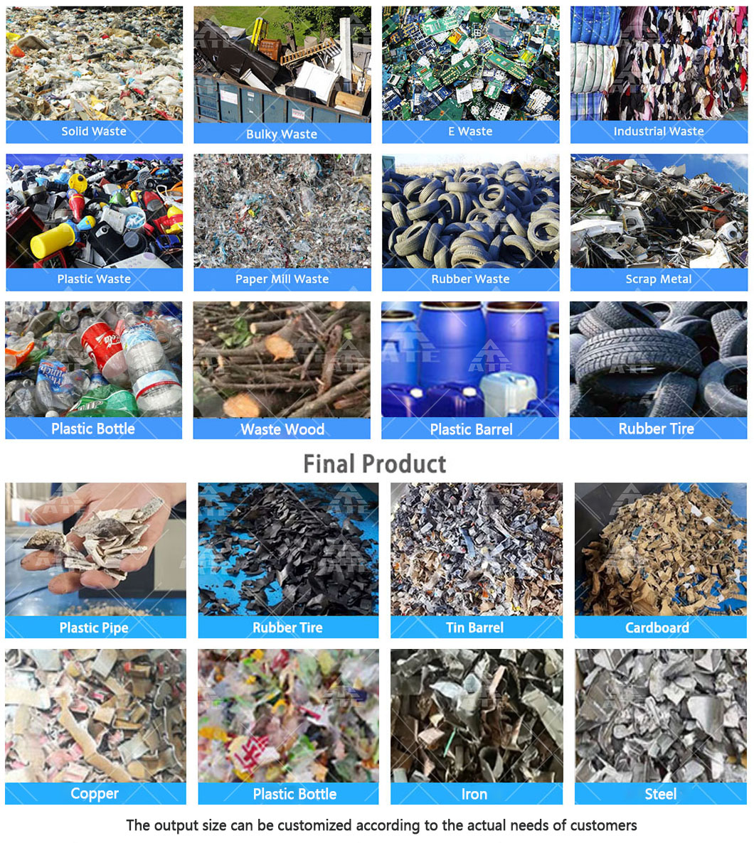Plastic Bumper Shredder Machine Plastic Waste Barrel Shredder