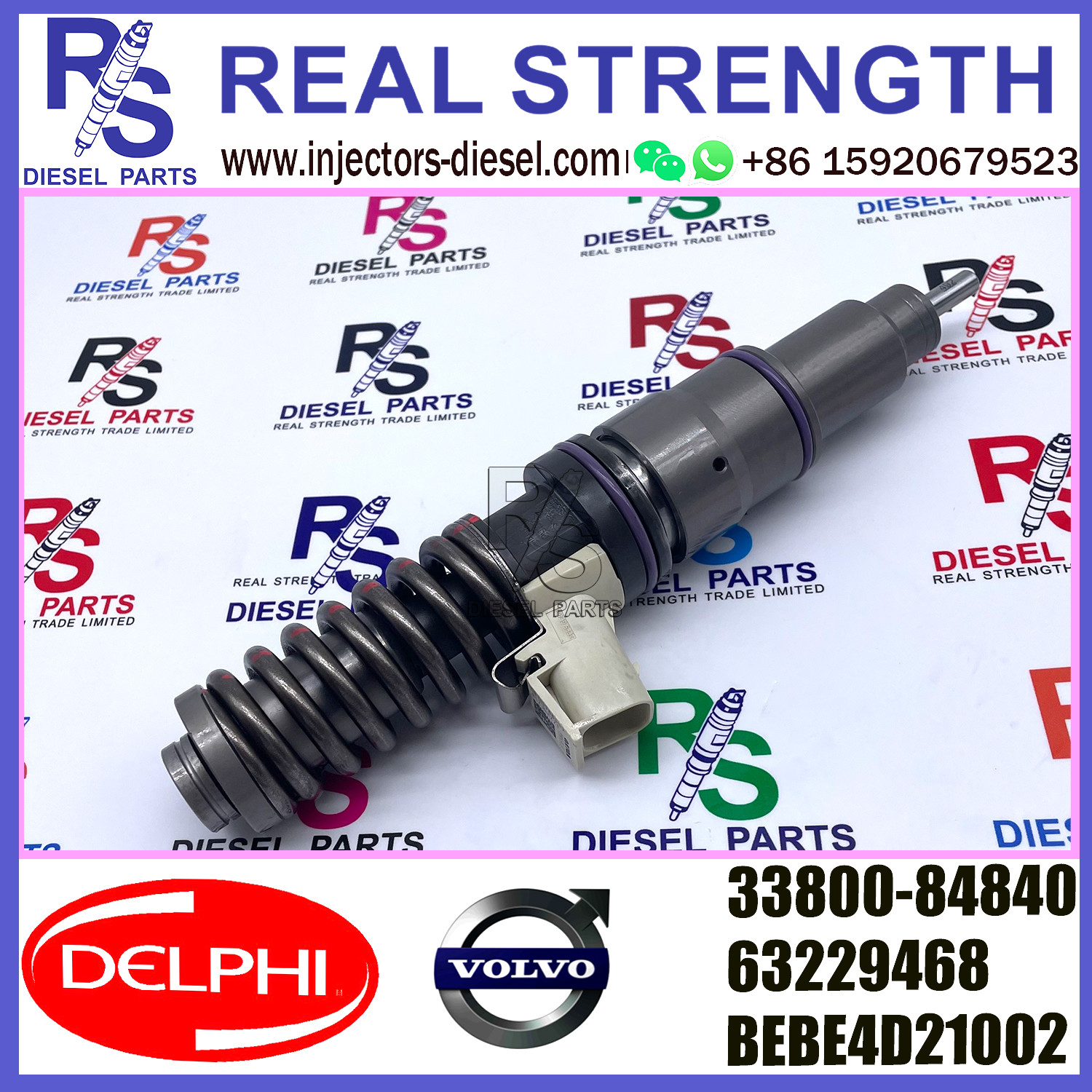 33800-84840 63229468 DELPHI Fuel Injector BEBE4D21002 For HYUNDAI H Engine