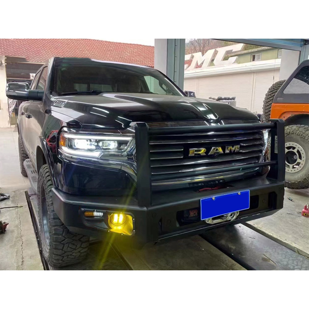 Car Fitment Dodge Ram 1500 Front Bumper Bull Bar with Car Protector Brackets