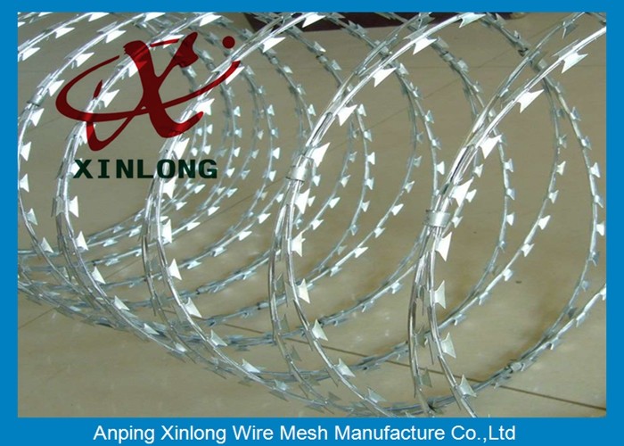 Galvanized Razor Barbed Wire High Tension Barbed Wire High Security Fence Top Wire