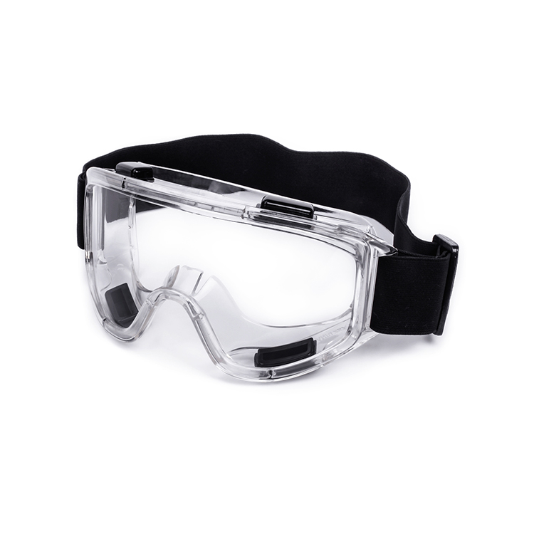 TPR Frame PC Lens Industrial Safety Goggles with Anti-Scratch UV Anti-Fog Protection