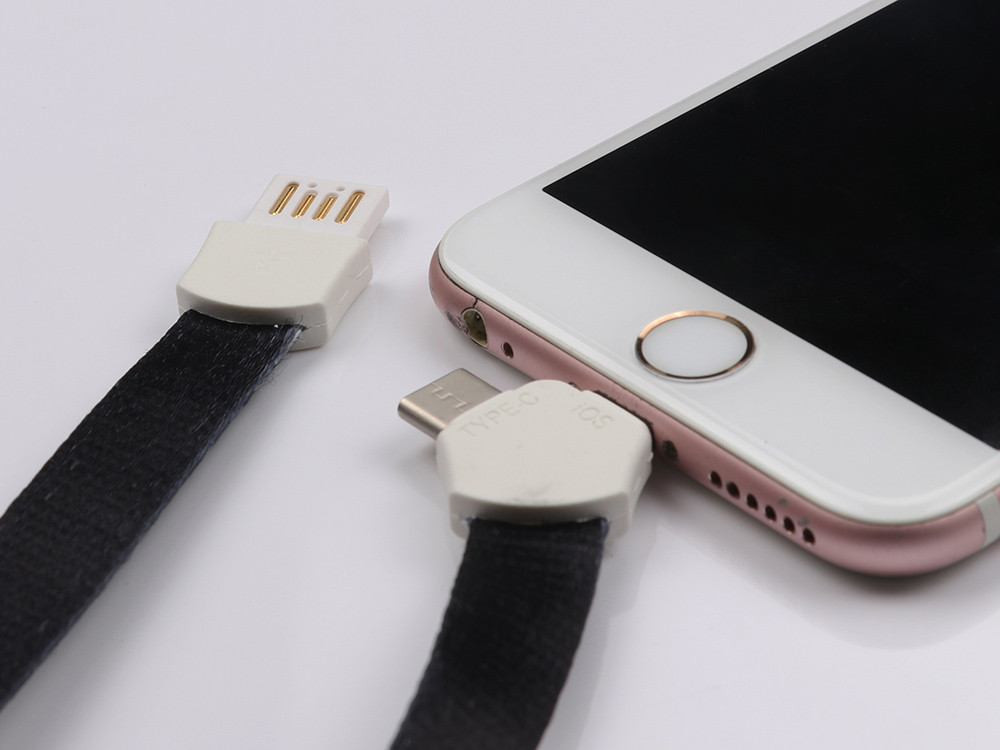 Portable USB Extension Cable 3 In 1 Id For Smartphone Length 90 Cm ABS Connector