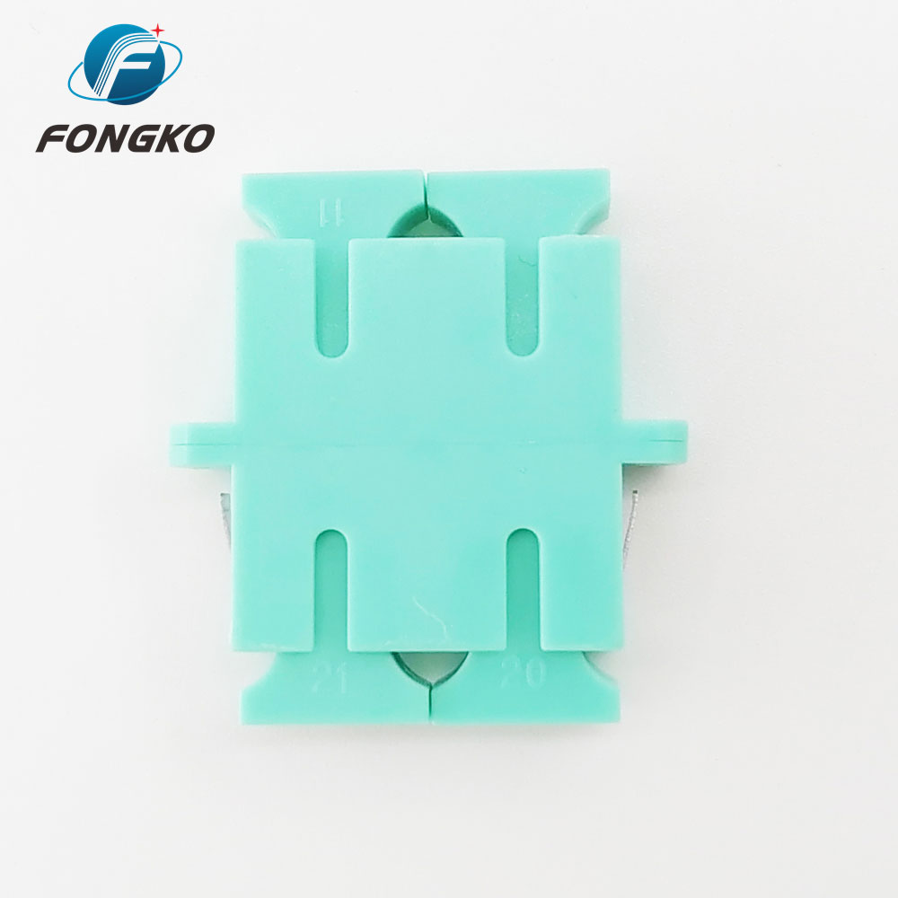 Multimode Duplex DX SC to SC Fiber Optic Adapter With Flange