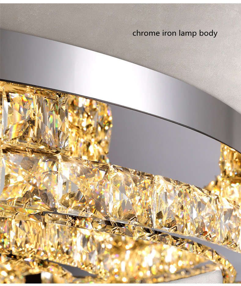 Luxury Crystal Ceiling Lamp Suitable for Living Room Bar Bedroom Ceiling Lamp(WH-CA-102)