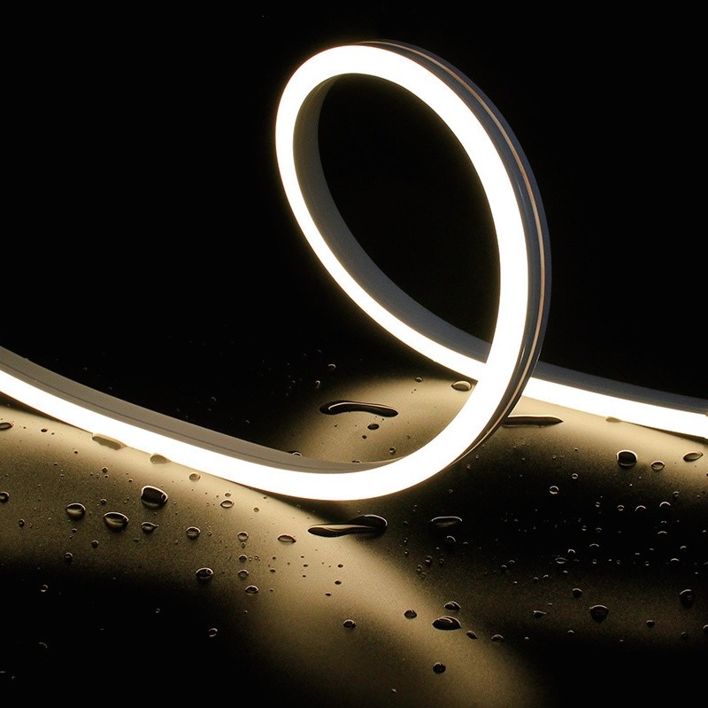 Flame Resistant LED Neon Flex Strip IP67 Waterproof With Visible Cutting Guide Window