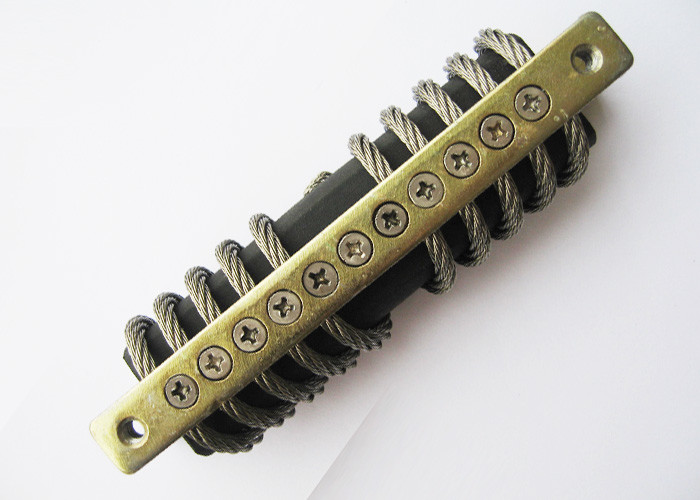 Military Grade Pressure Plate Wire Vibration Isolator , 7Hz - 15Hz Wire Rope Shock Absorber