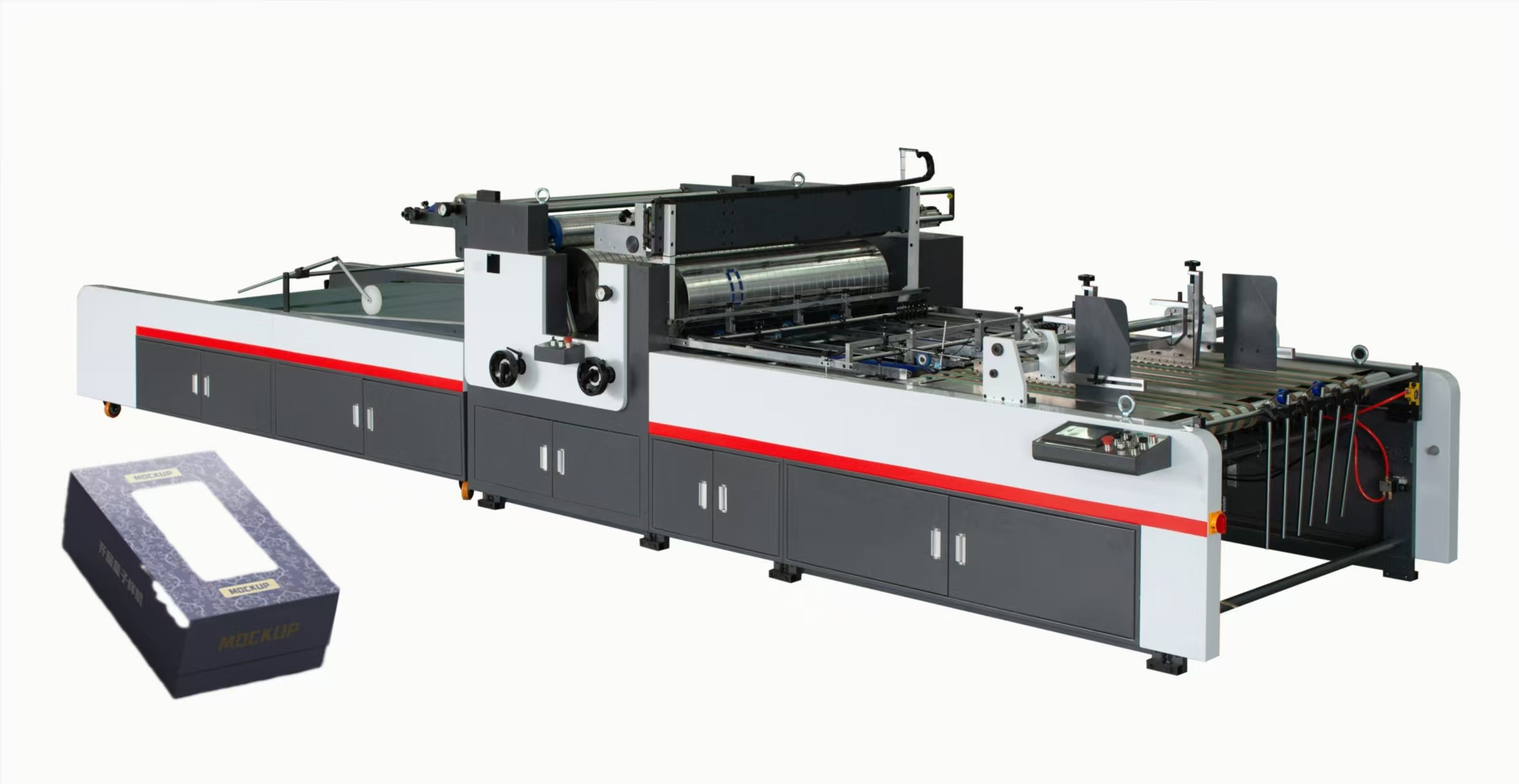 SINO JIGUO TC-1250A Automatic Windows Patching Machine Max. Film Size 960*420mm Cardboard 150-1500g/m