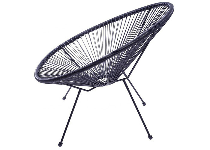 Garden Round Colorful Rattan Chairs Outdoor Stackable