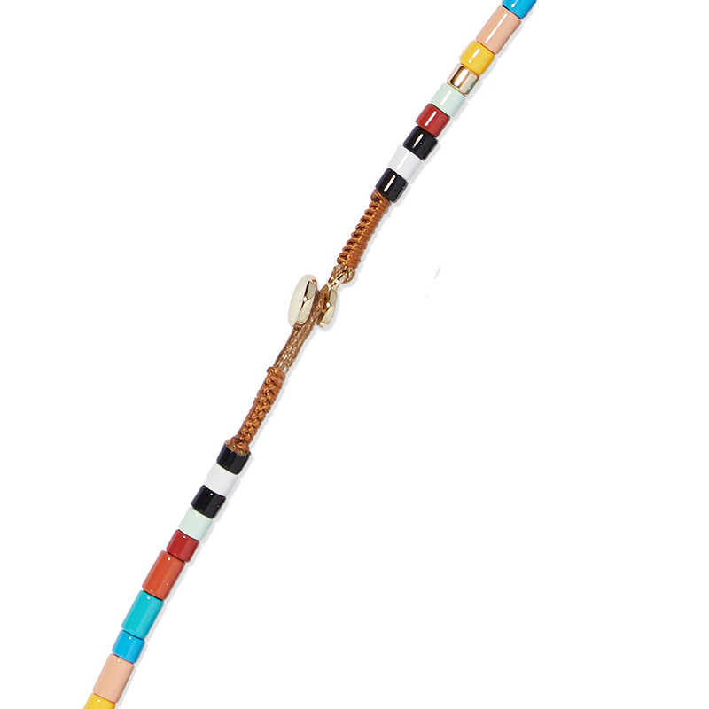 Porcelain glaze coated Enamel Charm Necklace with high hardness