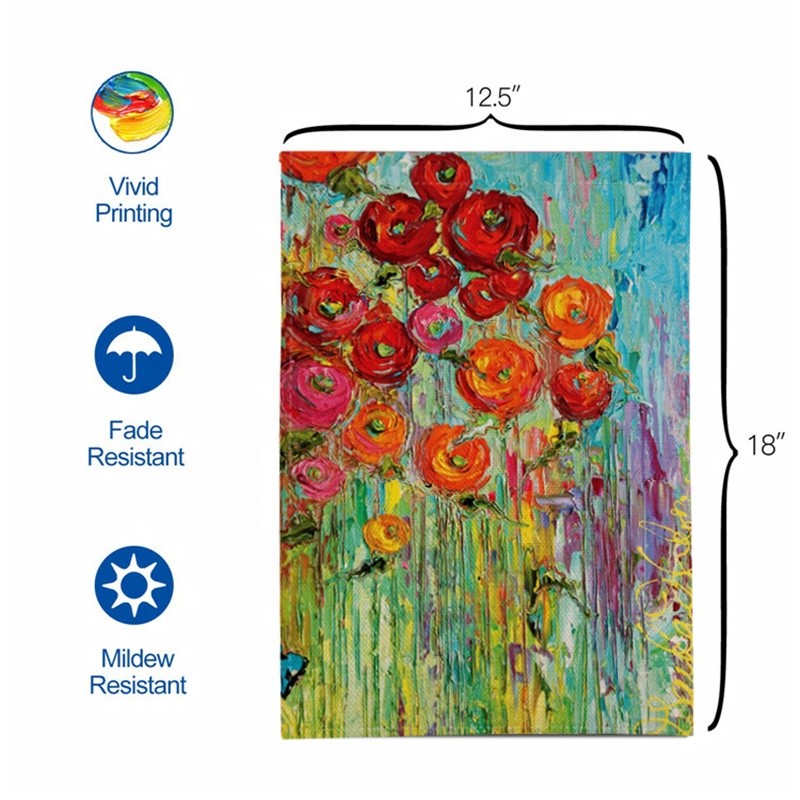 Polyester 5.5m Custom 2 Sided Flags Digital Printing For Decorative