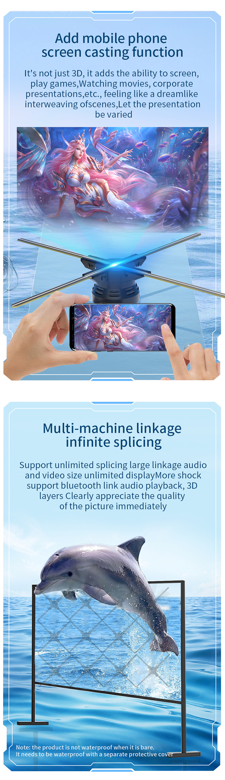 3d Hologram Display 80 Cm Hologram Fan For Indoor Holographic Display