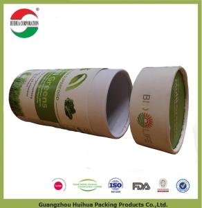 Buy cheap CMYK Custom Printed Kraft Paper Tube Packaging for Gift / Jewelry / Tea Packing product
