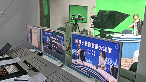 Self-Check Dual Screen 24" Autocue Teleprompter for Broadcasting Studio OEM/ODM Supported