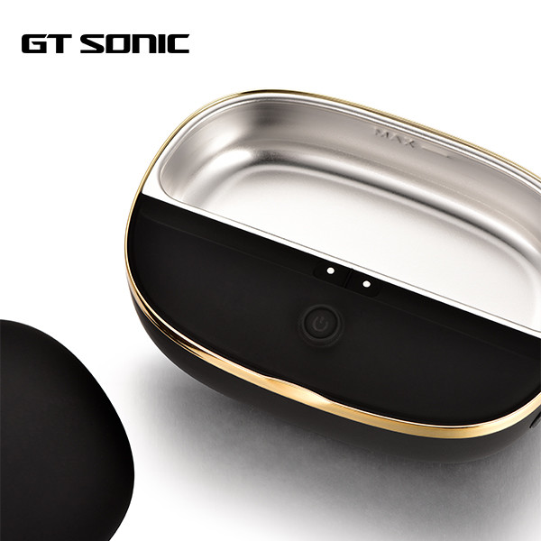 60ml 45KHz Small Ultrasonic Cleaner UV Light Sanitizer For Jewelry Braces Razers