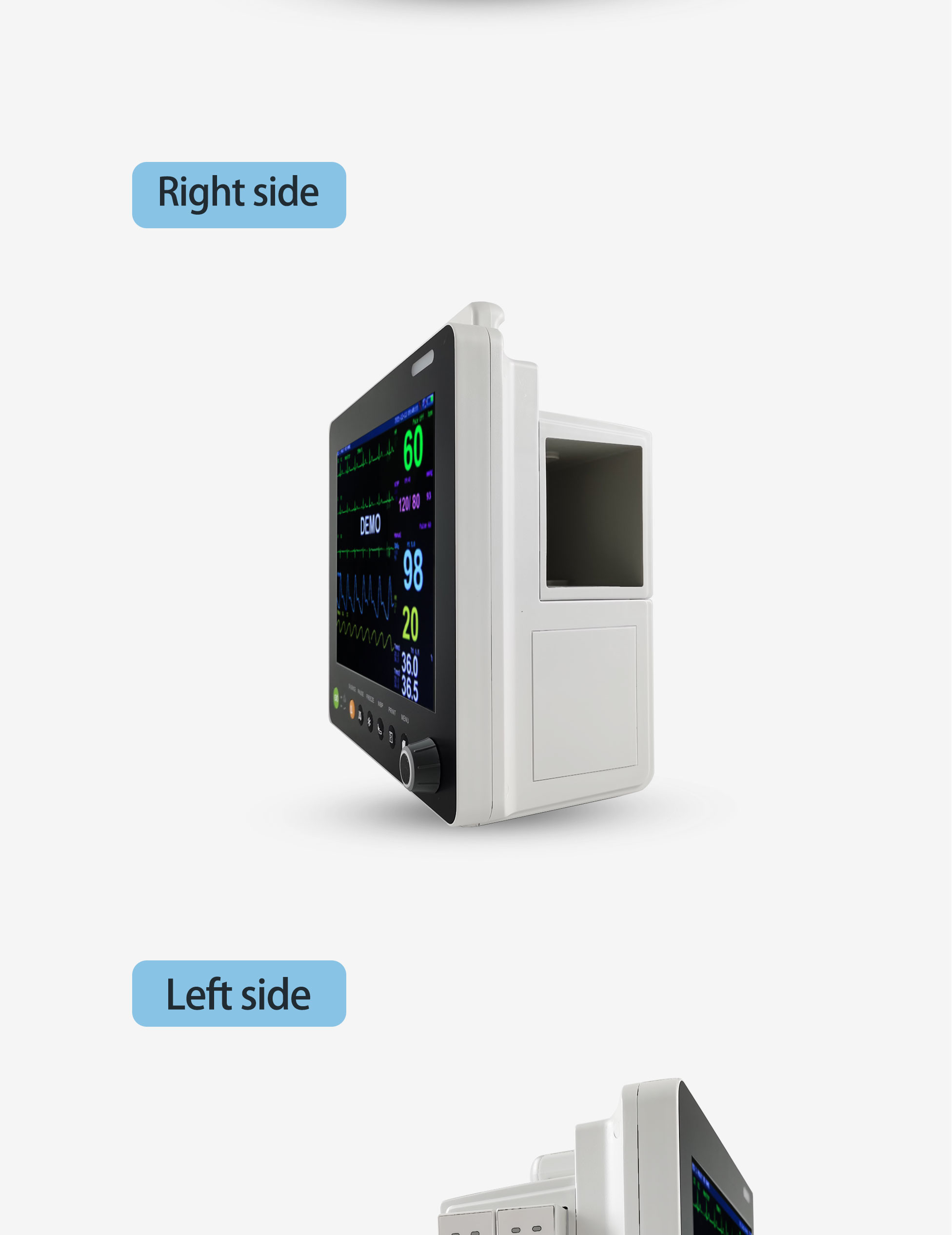 Hospital Cardiac Monitor Patient Pathological Analysis Equipments Modular Plug In