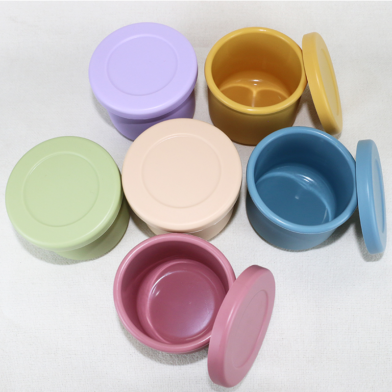BPA Free Silicone Bowl Set , Silicone Bento Boxes With Customized Logo